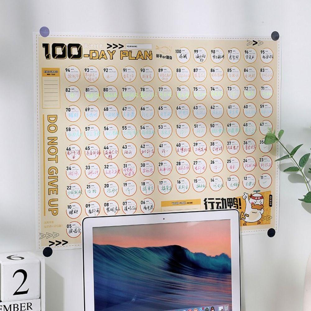 To Do List Plan Check List Sheet Agenda Wall Schedule Planner 100 Day Plan Sheet  Student