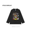 Trendy Cartoon Print Japanese Bestie Long Sleeve Loose Autumn T-Shirt