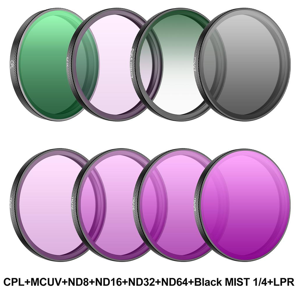 Action Camera MCUV CPL ND 8 16 11 61 Lens Filter For DJI Osmo Action 6 Aluminium Alloy Frame Filter Set Camera Accessories