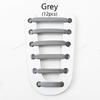 12Pcs Stretch Silicone Shoelaces No Tie Shoe Laces Elastic Laces Sneakers Kids Adult Rubber Shoelace One Size Fits All Shoes
