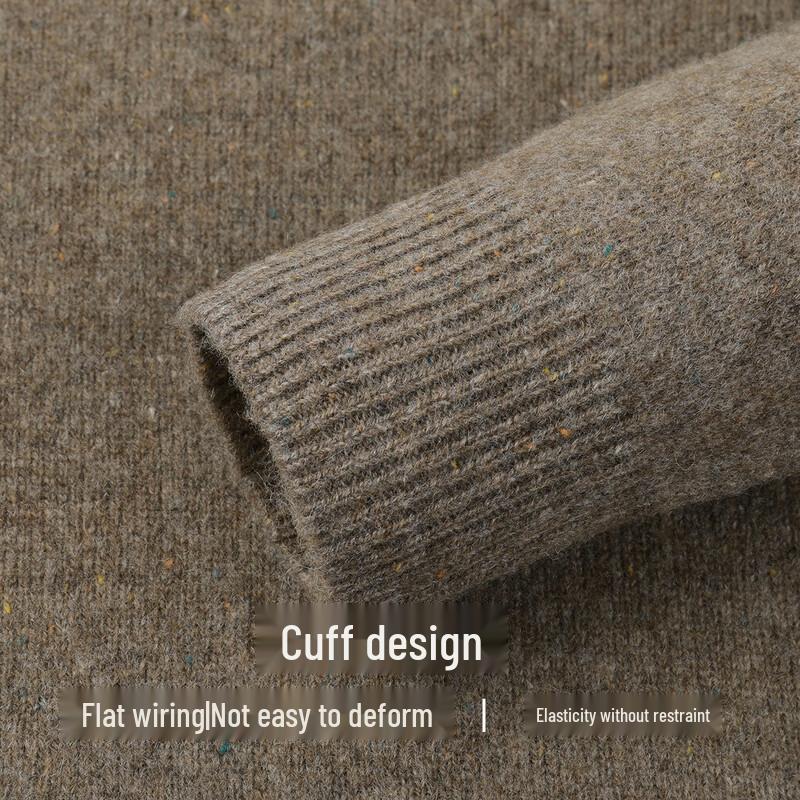 SNOWFLYING Women's Merino Wool Semi-High Neck Sweater