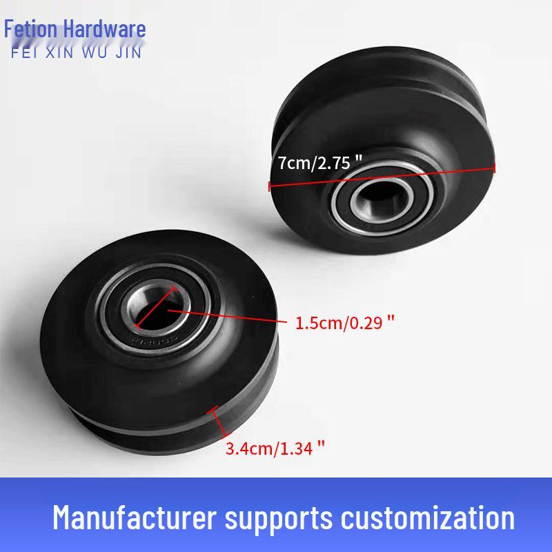 American Barn Door Sliding Pulley Hardware: Wear-Resistant