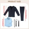 1 Piece Doll Miniature Coat 1/6 Scale Male Top Pants Uniform Outfit Long Sleeve Mens Suit Cloth