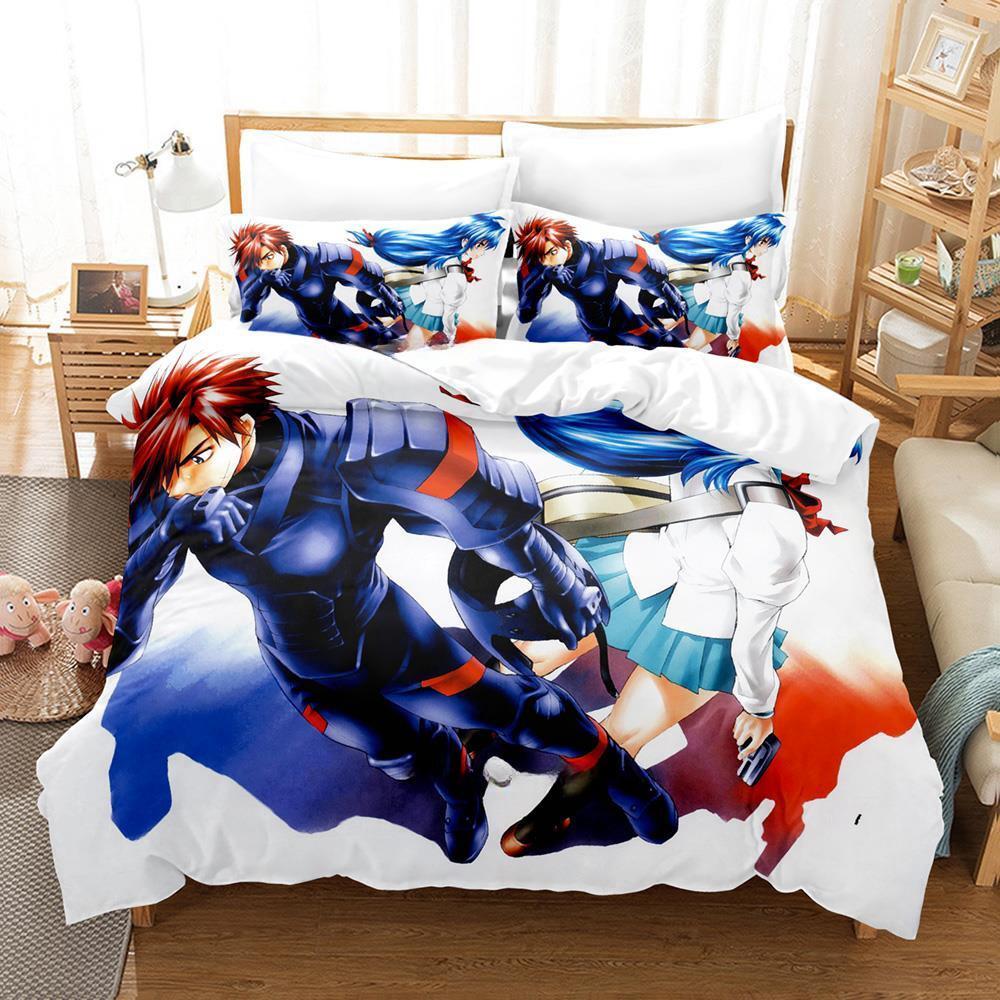 Full Metal Panic Bedding Set Single Twin Full Queen King Size Bed Set Adult Kid Bedroom Duvet Cover Sets 3d Print Anime Girls
