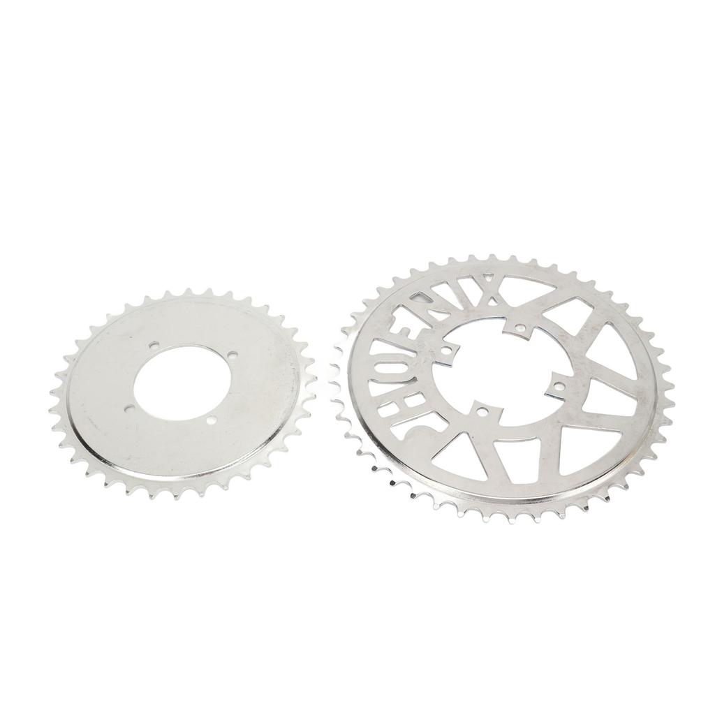 Metal Steel 410 Chain Sprocket 410 Flower Disc Sprocket Set for DIY Scooters Beach Bikes Motorcycle