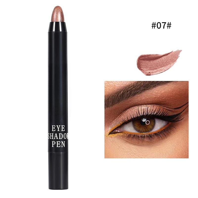 Lidschattenstift Hochglänzend Perlmutt Aufhellend Explosiver Fauler Seidenraupen-Stift Funkelnder Lidschatten-Stift Make-up