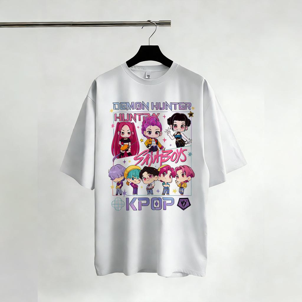 KPop Demon Hunters TShirts Women Man Retro Movie Shirt Graphic Tee Streetwear Short Sleeve Tee Summer Casual Tops Fashion 2026