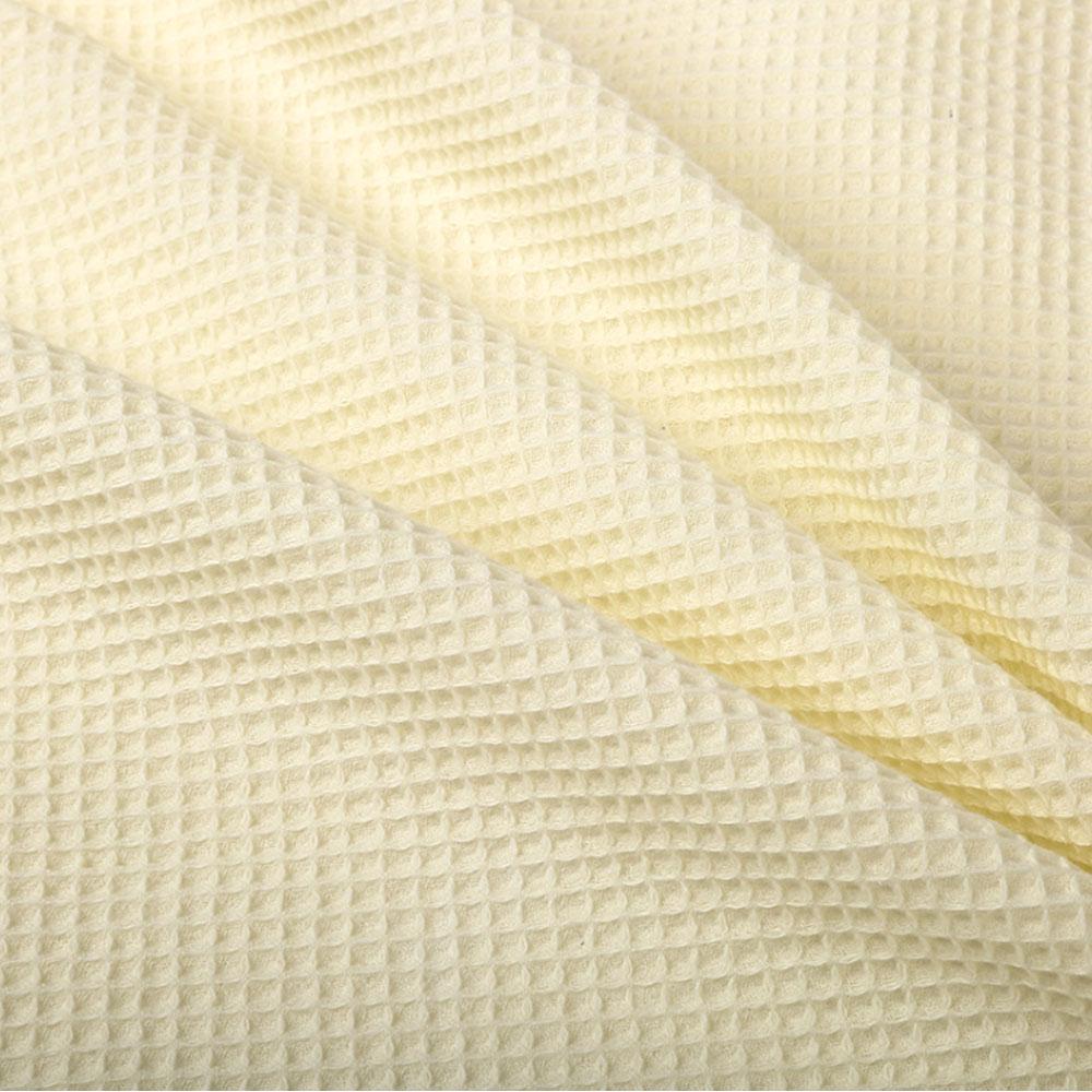 Soft Waffle Weave Polyester Fabric Pure Color By The Half Yard DIY Quilting Clothes Sewing For Sleepwear Bathrobes Skin Friendly