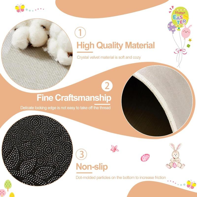 Easter Door Mats, Easter Decoration, Welcome Mats for Indoor and Outdoor Easter Decoration, Easter Bunny, Spring, Bunny Door Mat, Carpet, Home Decor