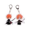 Anime Acryl Schlüsselanhänger Cartoon Kurosaki Ichigo Auto Schlüssel Zubehör