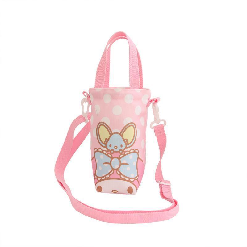 Cute Cartoon Girl Heart Water Cup Sleeve With Carry Bag For Kids