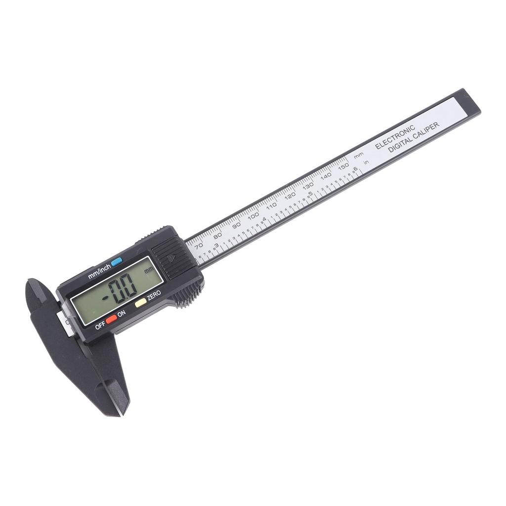 Electronic Digital Caliper Measuring Tool with Telescopic Rod 150mm 0.1mm Plastic