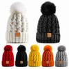 Thicken Knit Beanie Hat Twist Knitting Slouchy Warm Cap Warm Women Winter Hat  Outdoors