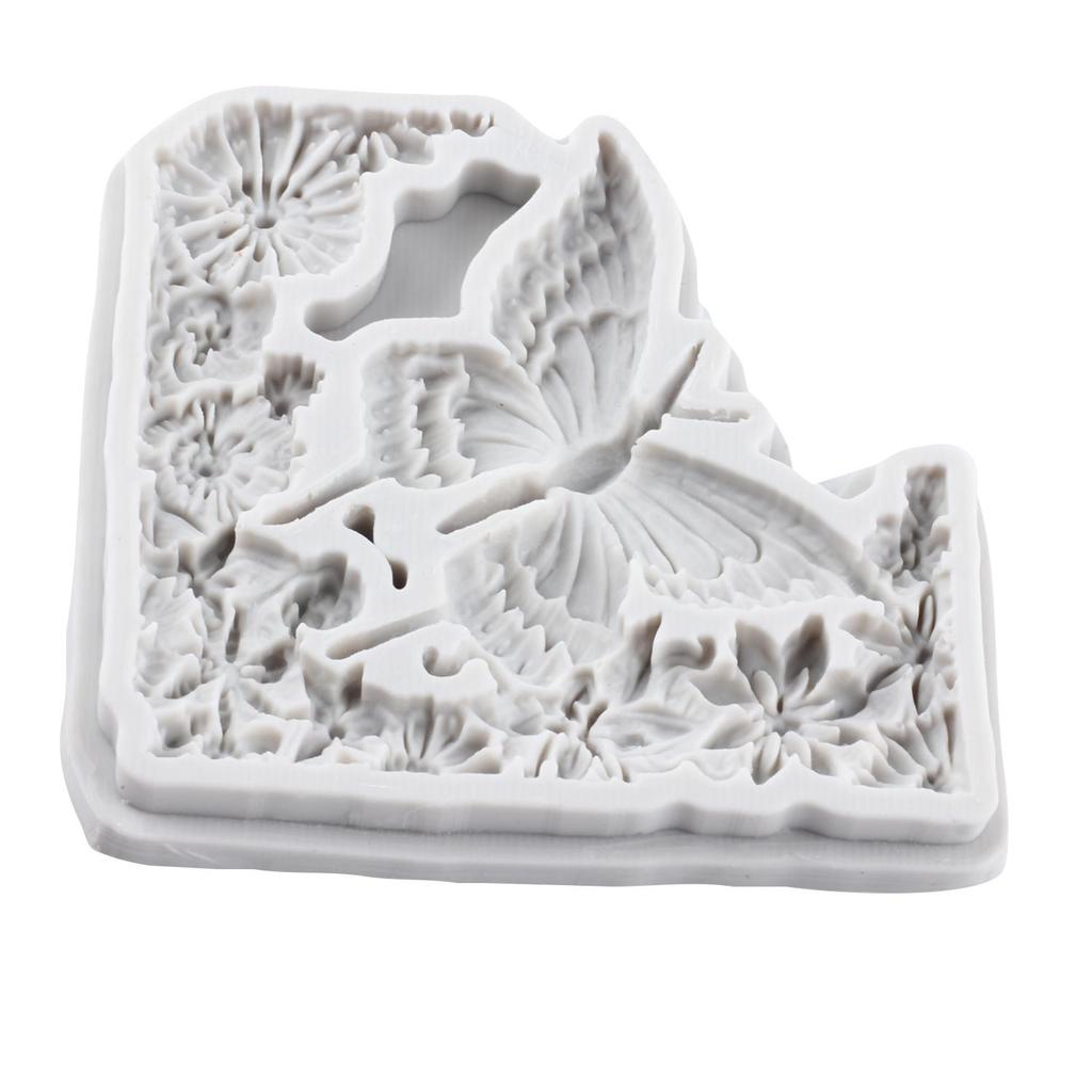 Butterfly Silicone Molds Rose Flower Fondant Mold Cake Decorating Tools Cupcake Topper Chocolate Candy Craft Gum Paste Polymer Clay