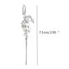 Sparkling Star and Moon Diamond Earring Fashionable Ear Needle Wrap Crawler Hook Earrings Jewelry for Fashionistas