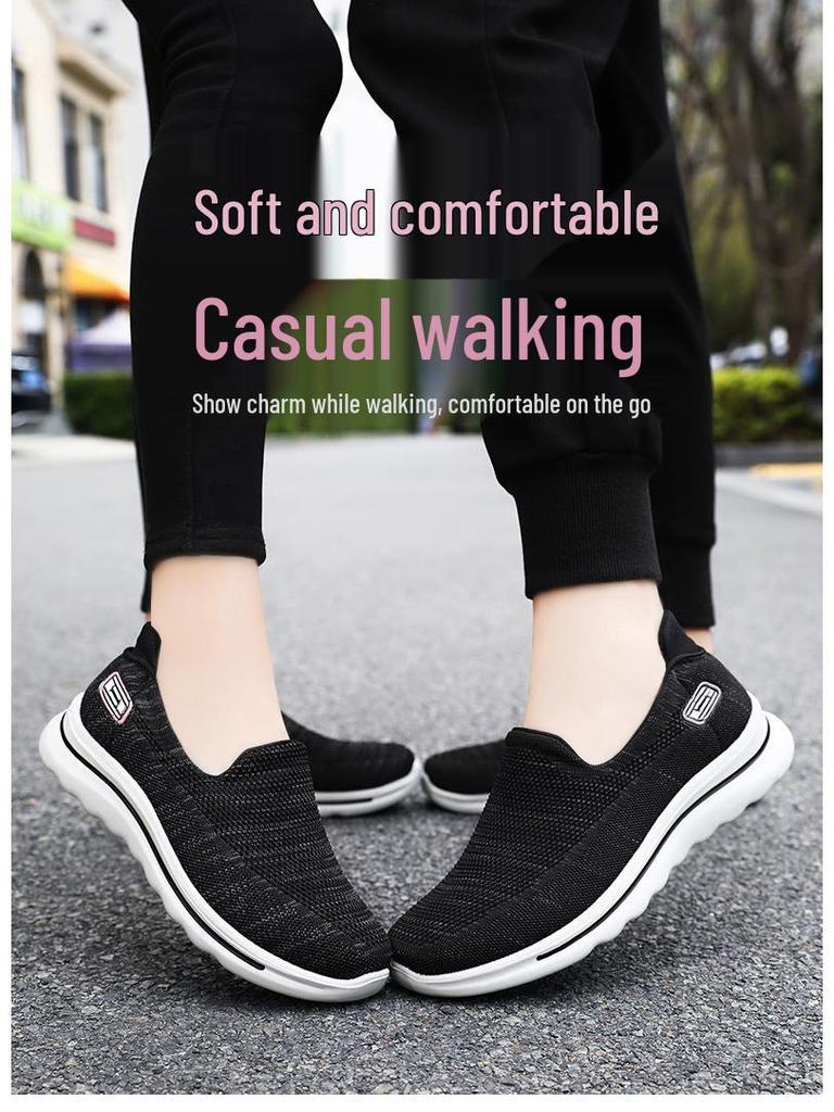 2026 Spring Women's Breathable Soft Sole Slip-On Walking Shoes for Women & Couples