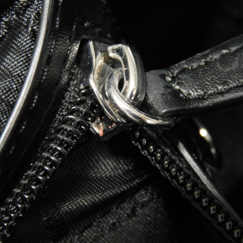 Used 11974 Gigi Empire Logo Large Tote 30S3G3GT3J 7924 Black 2-Way Shoulder Bag MK Jacquard Natural Unisex from Japan