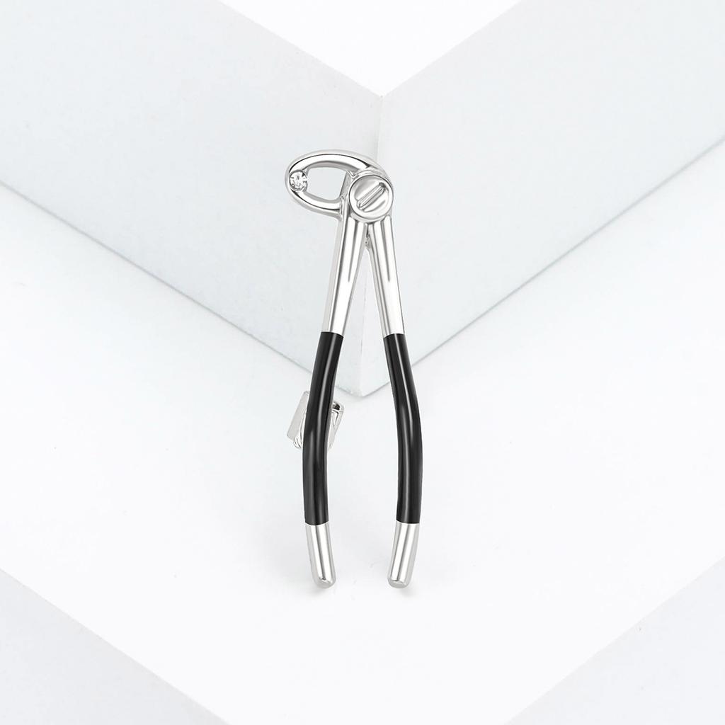 Spilla Creativa Personalità Lavoratori Sanitari Lega Gocciolante Pinzette Styling Spilla Cardigan Giacca Accessori