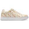 Coach Highline Round Toe Lace-Up Low-Top Sneakers With Carriage Pattern Print Men Sneakers Beige CAR40-CAH