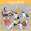 Lifelike Pvc Cat Figurine Collection Charming Realistic Models For Animal Lovers