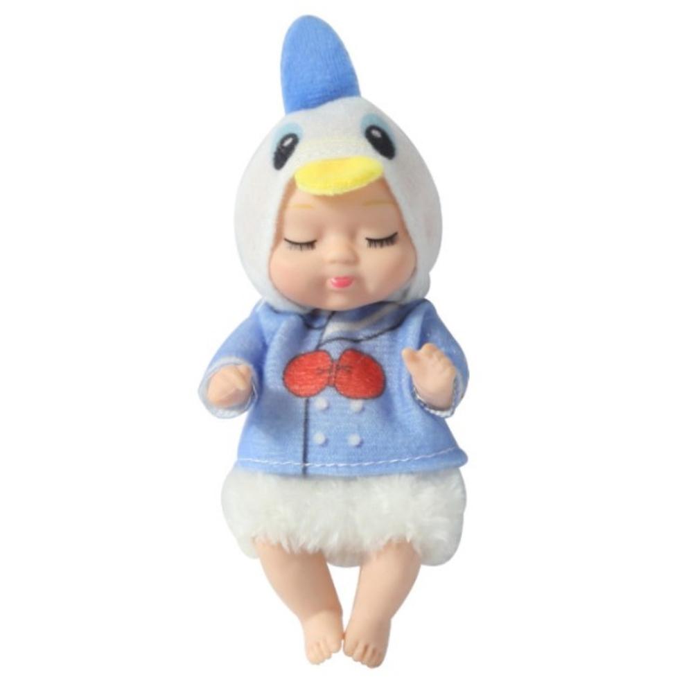 Kawaii Păpuși Reborn de Simulare de 3,5 inch Jucărie Mini Drăguță Păpușă Serie Bebeluș Adormit Jucărie Animal de Desene Animate Pentru Copii Cadou de Ziua de Naștere