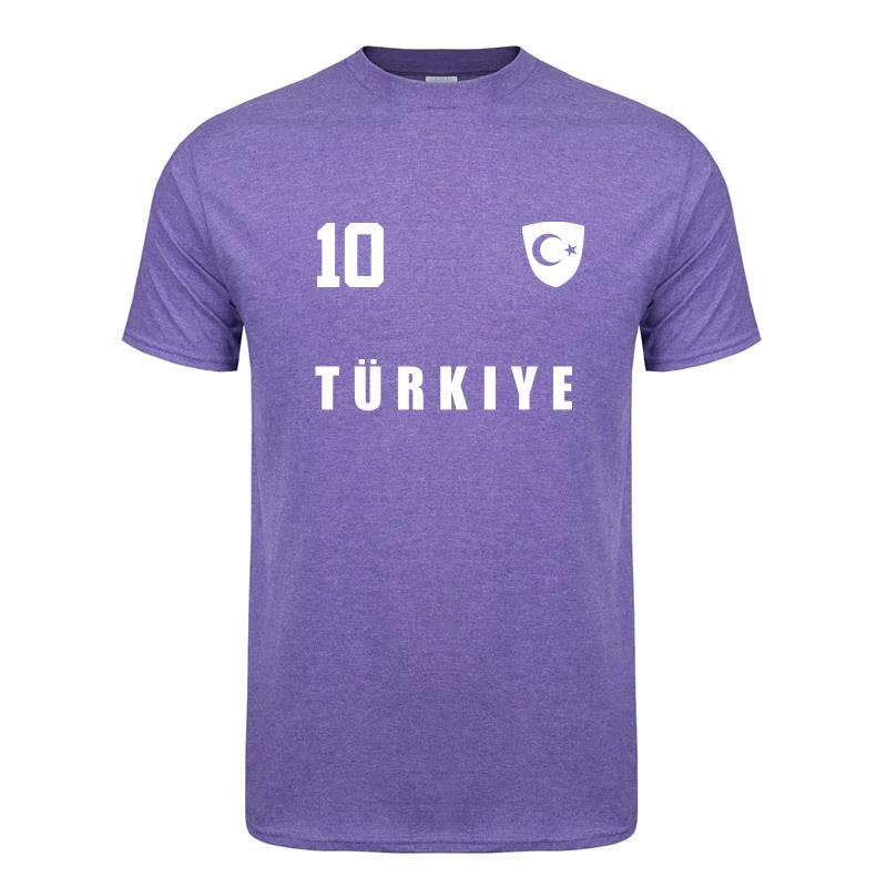 Turkey Footballer T Shirt Summer Cool Unisex Cotton Short Sleeve Turkey Tshirts Gift Unisex Tee Tops OT018