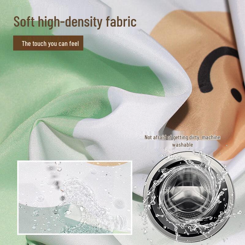 LIEI Waterproof Mildew-Proof Punch-Free Shower Curtain