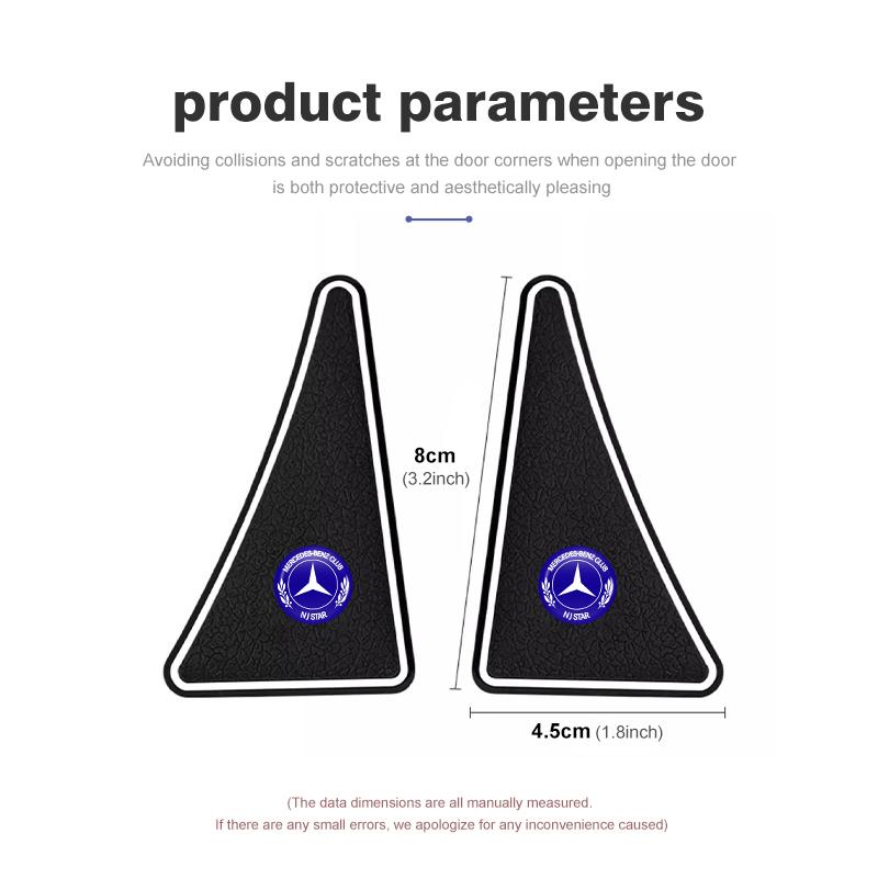 D62pcs Car Door Corner Cover Bumper Collision Anti-scratch Protector For Mercedes Benz C180 C300 W124 W176 W177 C200 C260 GLC CLE