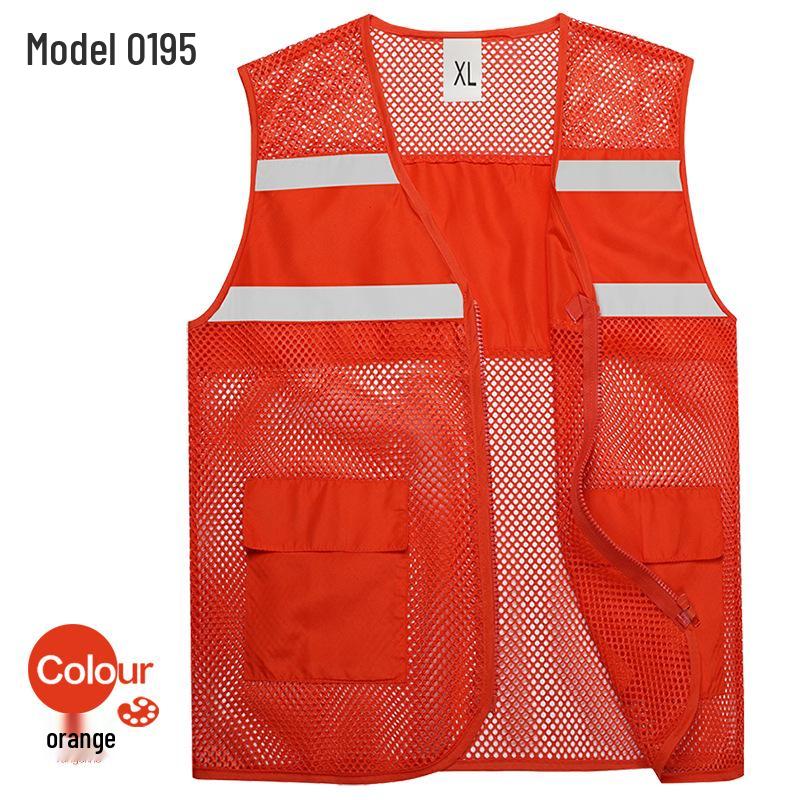Breathable Summer Reflective Mesh Vest for Volunteer and Work Activities