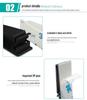 Adhesive Cable Clips - Wire Tie Holders, Flat Cable Buckle Organizers, Black and White