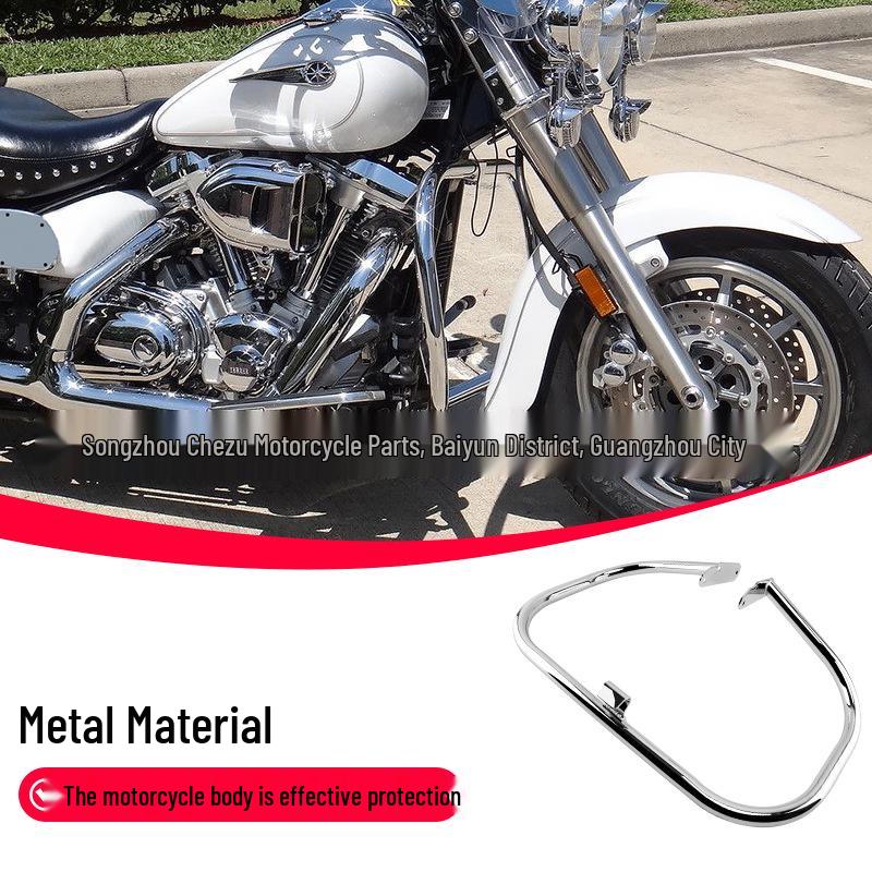 Compatible with Yamaha ROAD STAR XV1600 XV1700 Front Bumper Guard 1999-2024