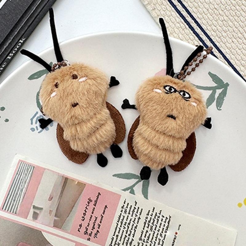 Cartoon Cockroach Plush Bag Charm Bag Pendant for Quick Decoration of Backpacks Purses or Luggage Amusing Design