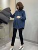 Women's Autumn Loose Denim Shirt Jacket - Casual Layered Cardigan Style