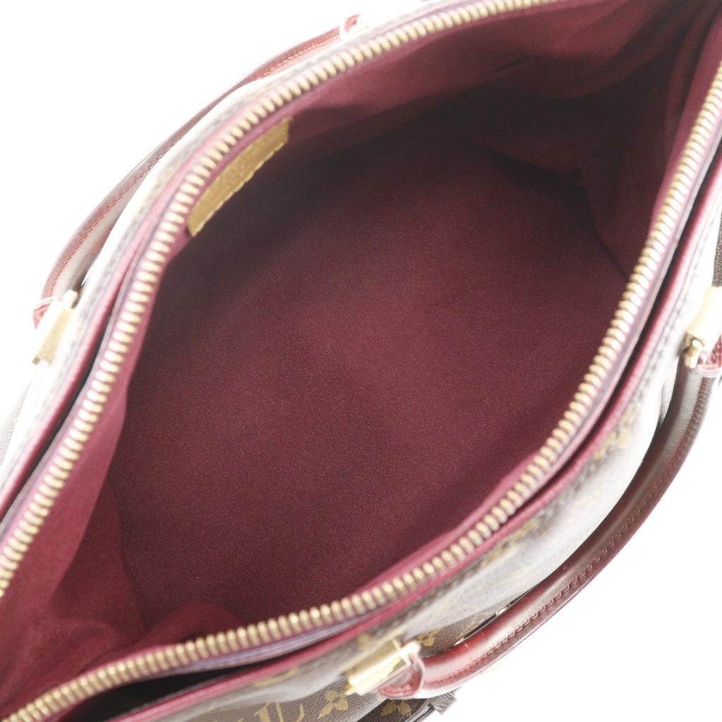 Louis Vuitton Pallas Handbag M41633 2WAYShoulder Brown Monogram Canvas Women Used