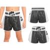 Boxershorts für Kinder (Jungen und Mädchen) mit elastischem Bund, glänzenden Pailletten, Farbblockmuster und Seitenschlitzen
