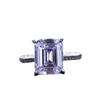 Emerald 5 Carat Moissanite & Diamond Ring In AU750, D Color, Passes Diamond Tester