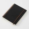 Midori Ring-Bound Notebook, Color Dot Grid, A5 - Black