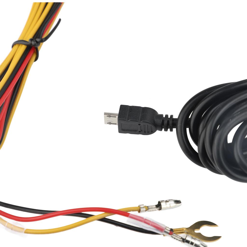 Dashcam Festverkabelungssatz Digitalanzeige Niederspannung Einstellbare Zeitrafferaufnahme 12V 24V auf 5V 3A Festverkabelungssatz für