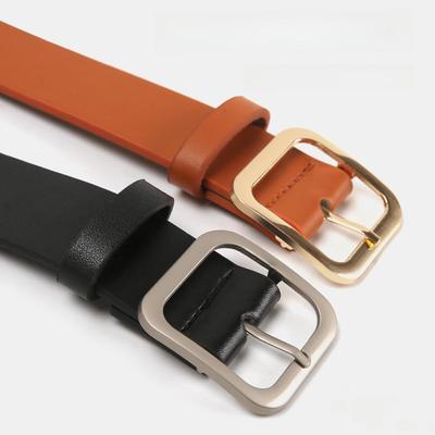 Cintura versatile da donna con fibbia quadrata in stile coreano