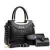 Womens Square Shape Pu Tote Bag With Inner Pockets For Casual Outings