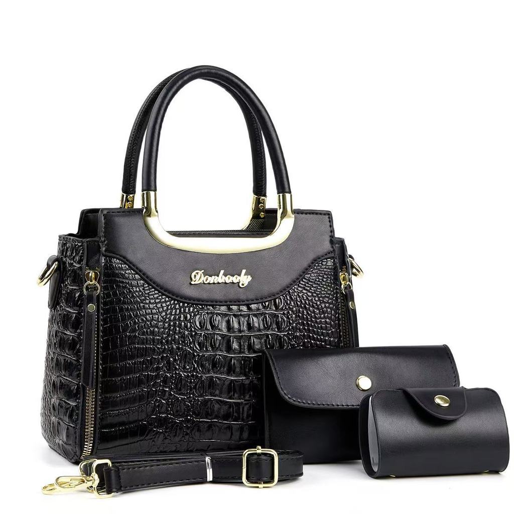Womens Square Shape Pu Tote Bag With Inner Pockets For Casual Outings