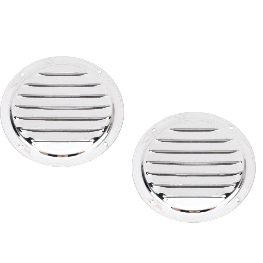 2PCS Boat Round Louver Vent 316 Stainless Steel Marine Ventilation Cover for Ships Yachts RVs