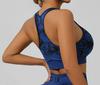 Tie-Dye Yoga Set: Beautiful Back Sports Bra & High-Waist Peach Lift Leggings