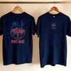Unisex Women Cotton Crew Neck T Shirt Pho Sho Front Back Double Side Print Palm Tree Vietnamese Noodle Bowl Graphic Casual Foodie