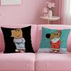 popular cartoon character Chill Guy Cushion Cover Soft  EasyWash Pillow Case  Versatile for Couch Bed Travel and Office