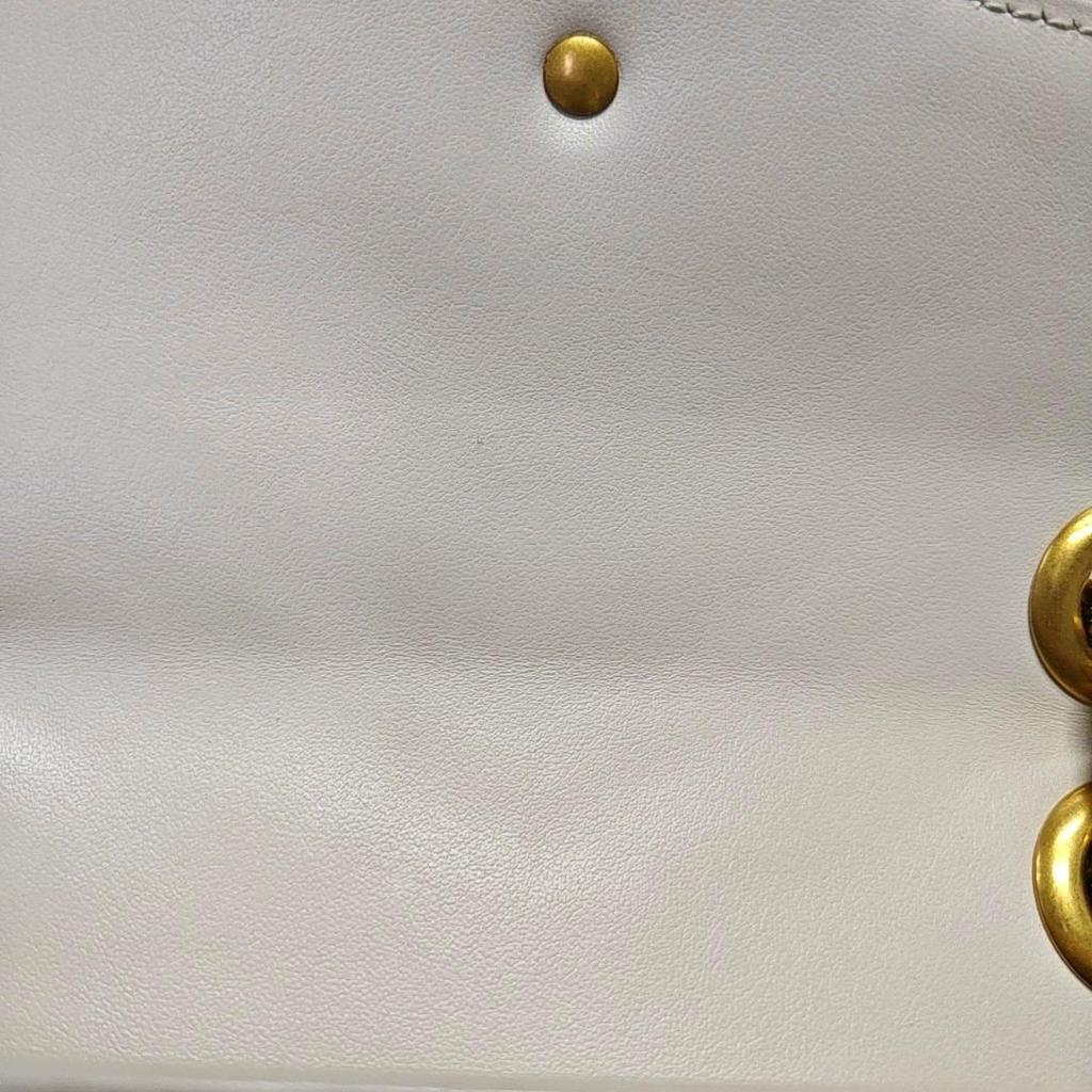 [Pre-Owned] Gucci GG Marmont Matelassé Mini Bag 'White' - Very Good #1CTLP5Y