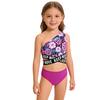 2 Stück Kinder Mädchen Badeanzug Bedruckte Crop Tops und Slips Set Strand Schwimmen Badeanzug