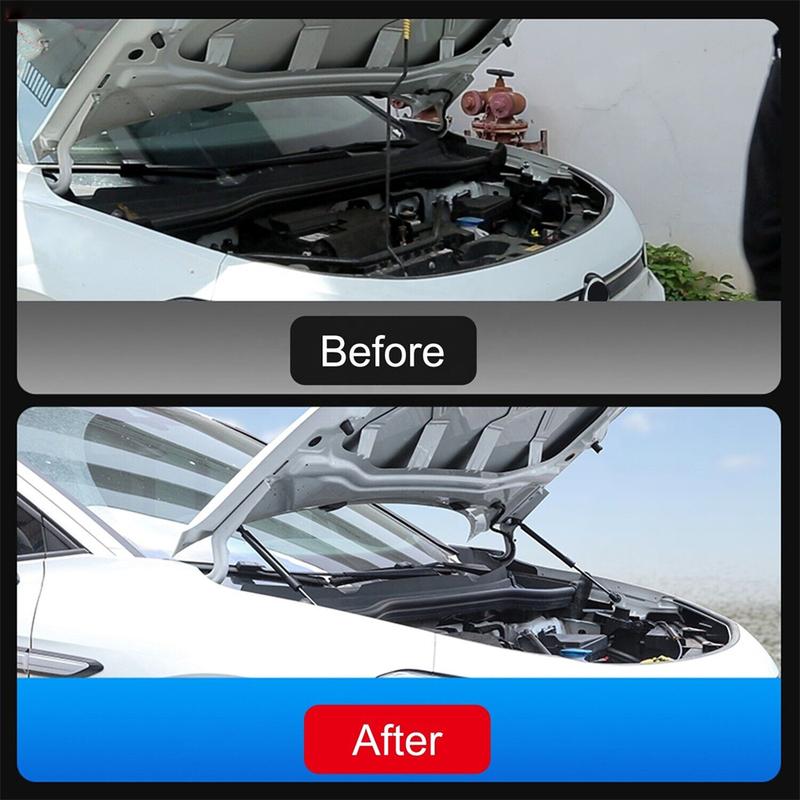 For Volkswagen ID.4 2021-2025 Car Exterior Accessories Replacement Front Hood Bonnet Lift Support Shock Strut Black 1 Set