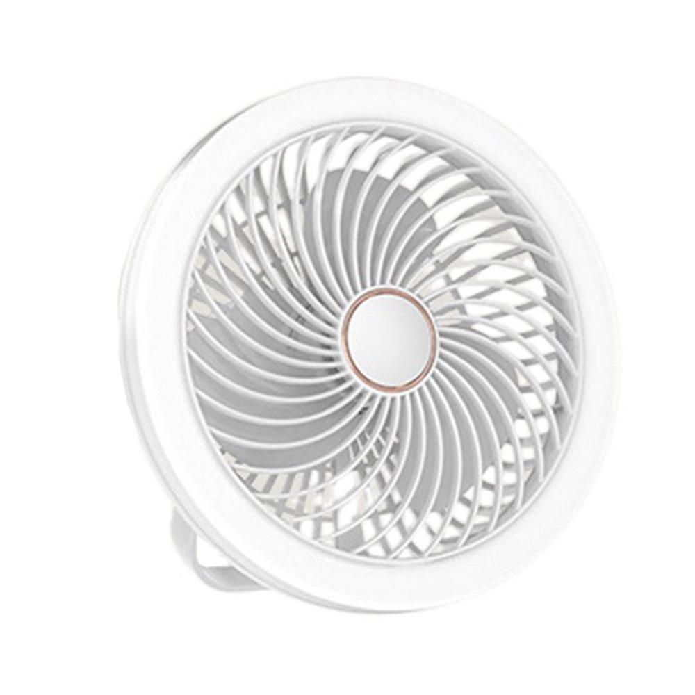 Adjustable Ceiling Fan with LED Lamp Remote Control Portable Air Cooler LED Lantern Fan  Table Top