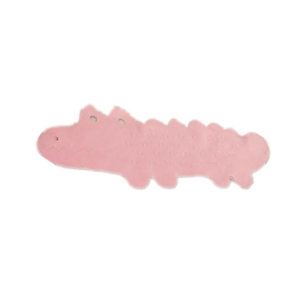 

Anti-Slip Bathtub Mat for Kids Featuring Alligator Cartoon Design Premium Tpr Odorless Material Suction Cup Adhesion Home Spa